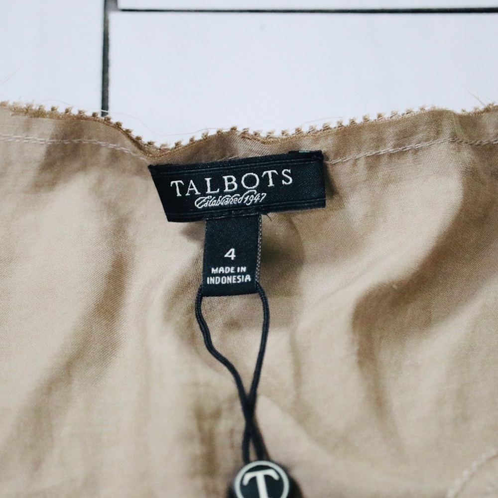 Talbots Crushed Silk Style Top - Picture 4 of 8